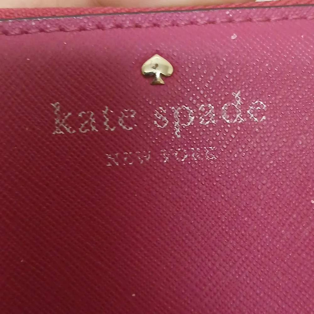 KATE SPADE LONG FUSHIA/PINK/ROSE COLORED WALLET FOR REHAB